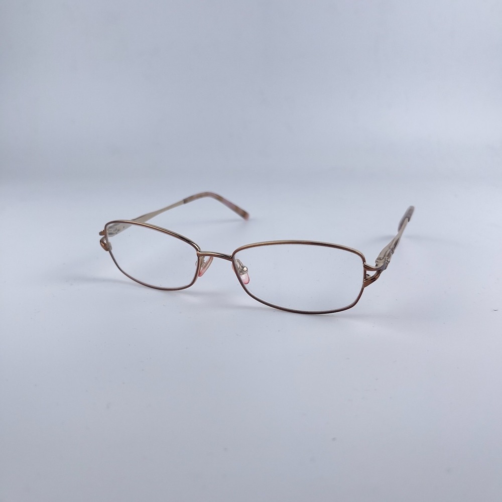 Caravaggio Womens Eyeglasses Frame Gold Metal Full‎ Rim T24022818  53-16-135 mm